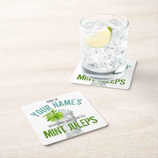 Mint Julep persoonlijk Kartonnen Onderzetters (Insitu)