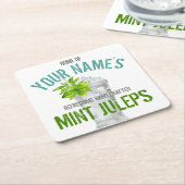 Mint Julep persoonlijk Kartonnen Onderzetters (Schuin)