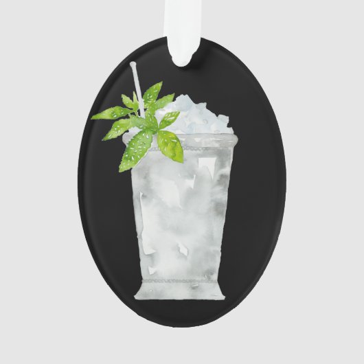 Mint Julep persoonlijk Ornament (achterkant)