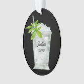Mint Julep persoonlijk Ornament (voorkant)