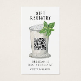 Mint Julep | QR Code Gift Registry Kaart
