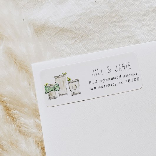Mint Julep Return Address Labels