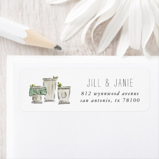 Mint Julep Return Address Labels (Insitu)