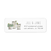 Mint Julep Return Address Labels (Voorkant)