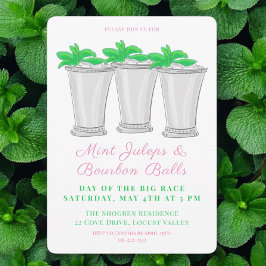Mint Juleps Bourbon Balls Paardenrace Derby Dag Kaart