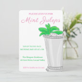 Mint Juleps Horse Race Derby Day Kaart (Staand voorkant)
