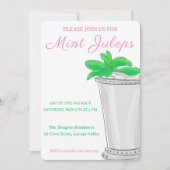 Mint Juleps Horse Race Derby Day Kaart (Voorkant)