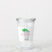 Mint Juleps Paardenrace Derby Custom Favor Acryl Drinkbeker (Voorkant)