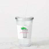 Mint Juleps Paardenrace Derby Custom Favor Acryl Drinkbeker (Achterkant)