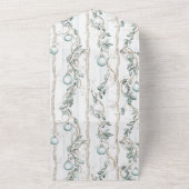 Mint Kerst Ornamenten bruiloft All In One Uitnodiging (Buitenkant)