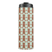 Mint Kerstmis Gingerbread Koffie Tumbler Thermosbeker (Voorkant)
