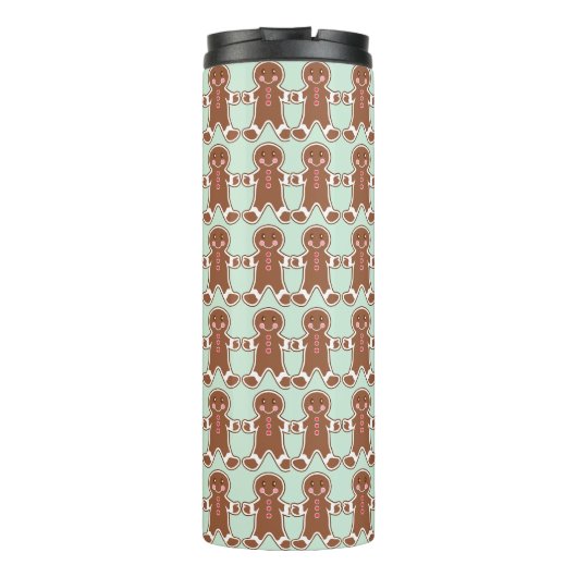 Mint Kerstmis Gingerbread Koffie Tumbler Thermosbeker (Achterkant)