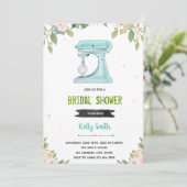 Mint keuken douche uitnodiging (Staand voorkant)