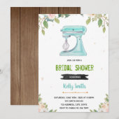 Mint keuken douche uitnodiging (Voorkant / Achterkant)