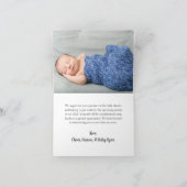 Mint kleine pompoen vrachtwagen Baby shower foto Bedankkaart (Binnen)