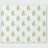 Mint-kruid botanische planten groene tuin cadeaupapier (Vlak)