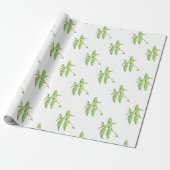 Mint-kruid botanische planten groene tuin cadeaupapier (Uitgerold)