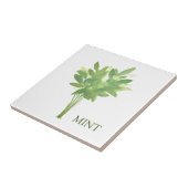 Mint kruid groen keuken tijm salie groen tegeltje (Zijkant)