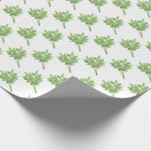 Mint kruiden botanische tuin waterverf patroon wo cadeaupapier (Hoek)