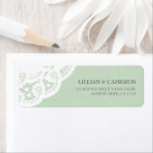 Mint Lace Dagelijks retour adreslabels Etiket (Insitu)