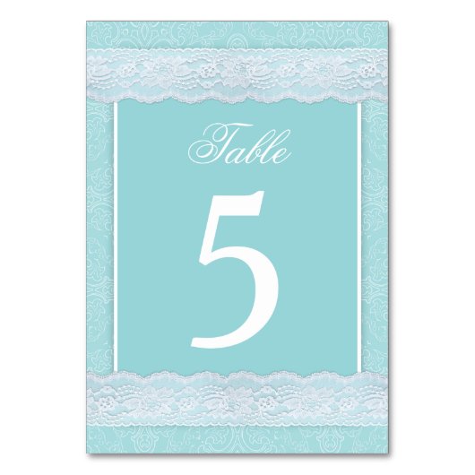 Mint-lace-getlindenumkaarten voor bruiloft kaart (Voorkant)