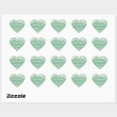 Mint Lace - Save the Date Hart Sticker (Vel)