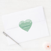 Mint Lace - Save the Date Hart Sticker (Envelop)