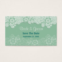 Mint Lace - Save the Date
