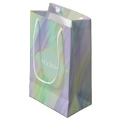 Mint Lavender Yellow Monogram Klein Cadeauzakje (Voorkant Gekanteld)