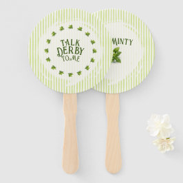 Mint Leaf Talk Derby To Me Modern Watercolor Party Handwaaier