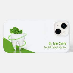 Mint Leaf Tooth Medical Professional Dental Case-Mate iPhone 14 Hoesje