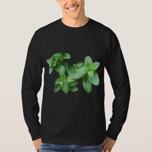 Mint Leaves Garden Herb Plant T-shirt (Voorkant)