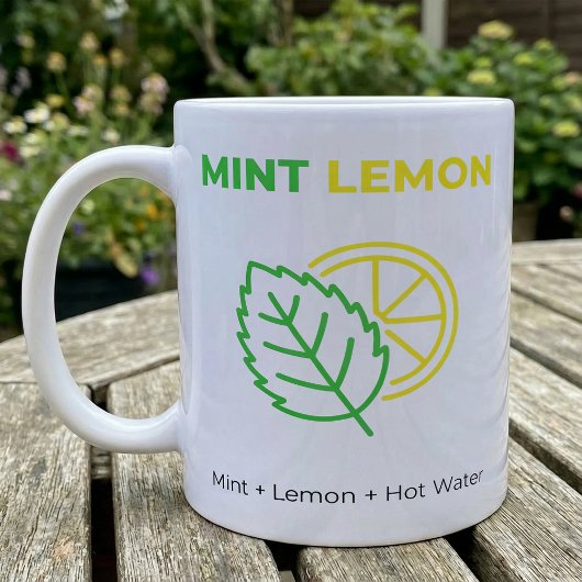 Mint Lemon Tea Simple Ingredient Mix Koffiemok
