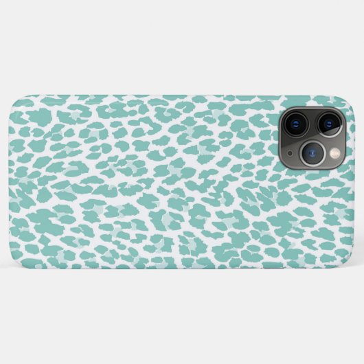 Mint Leopard Pattern Case-Mate iPhone Case (Achterkant (horizontaal))