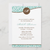 Mint Leopard Print Birthday Kaart (Voorkant)