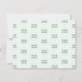 Mint Lettering Zakelijk Pakket Bedankkaart (Achterkant)