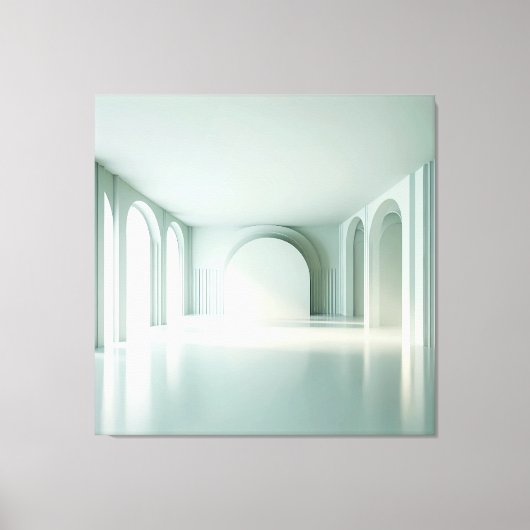 Mint Light Gallery Canvas Afdruk (Voorkant)