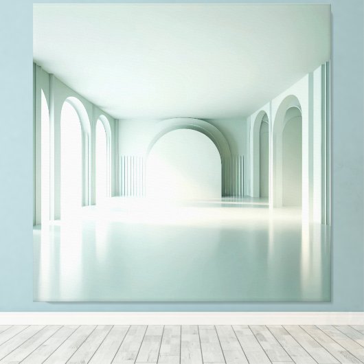 Mint Light Gallery Canvas Afdruk (Insitu (Houten vloer))