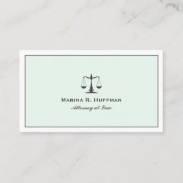 Mint Lijst Attorney Justice Scale Professional Visitekaartje