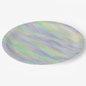 Mint Lila Geel Abstract Papieren Bordje (Gekanteld)