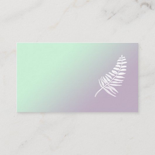 Mint & Lila Ombre Baby shower Luier Raffle Kaarten (Achterkant)