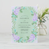 Mint Lilac Wingebruid Kaart (Staand voorkant)