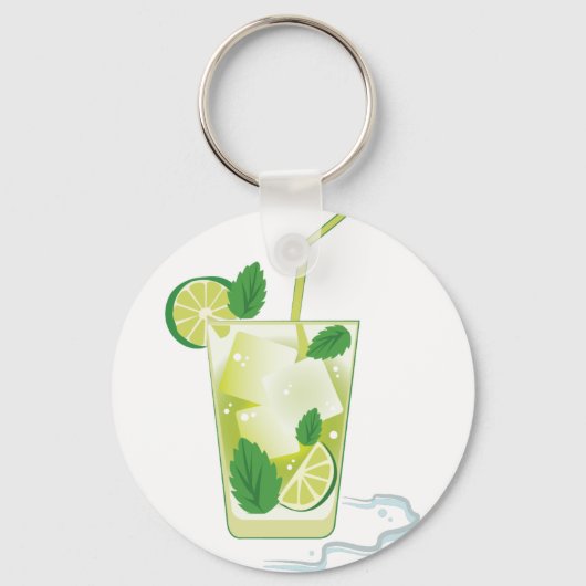 Mint & Limoen Drink Sleutelhanger (Voorkant)