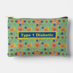 Mint limonade Type 1 Diabetische print Etui