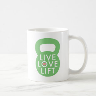Mint "Live Love Lift" Koffiemok