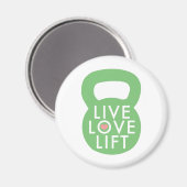 Mint "Live Love Lift" Magneet (Voorkant / Achterkant)