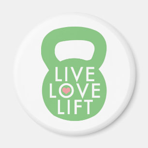 Mint "Live Love Lift" Magneet