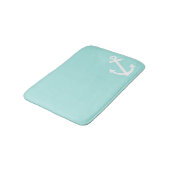 Mint Love Anchor Nautical Badmat (Gekanteld)