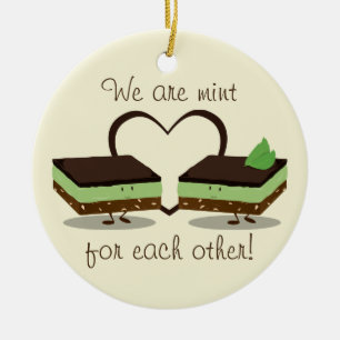 Mint Love Nanaimo Bars   Versiering Keramisch Ornament