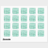 Mint Love Peace Gift Label (Vel)